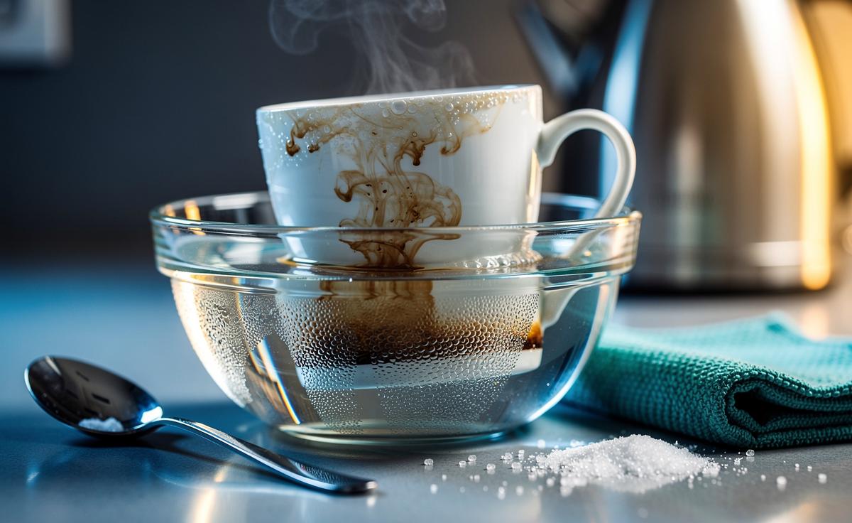 The cool soak for stained mugs: why cold water lifts tea stains better than hot