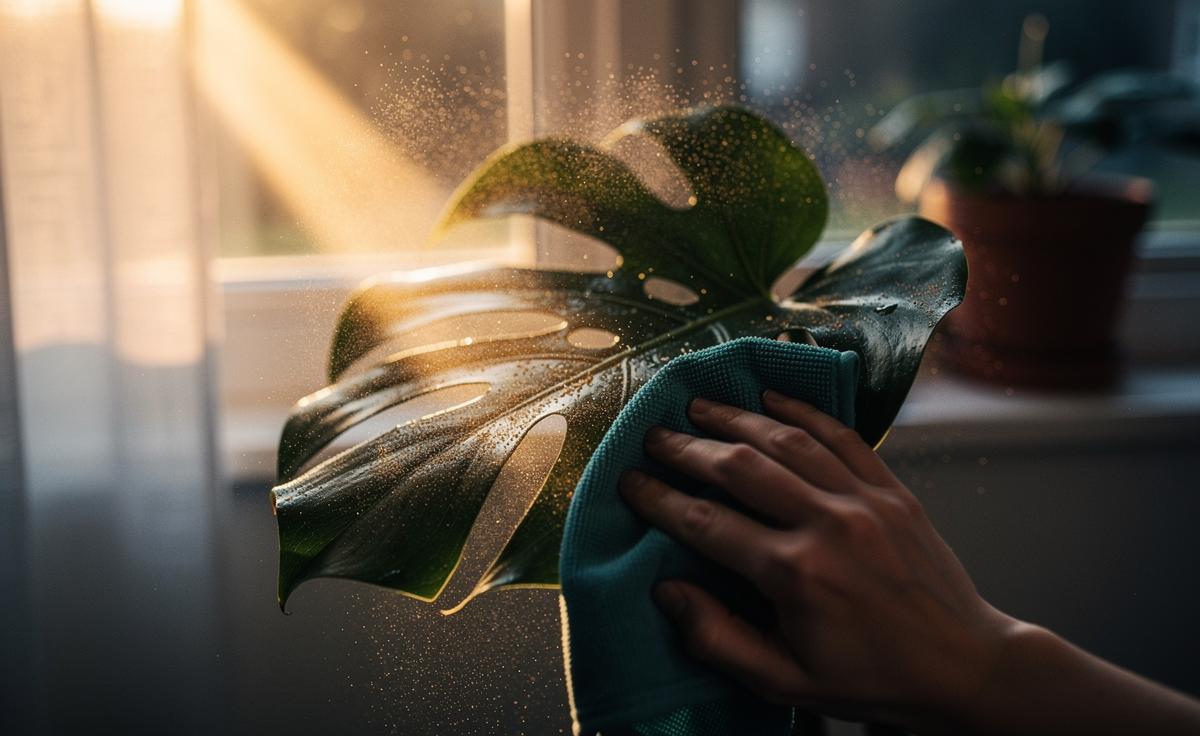 Window light for plant dusting: why natural illumination highlights hidden particles